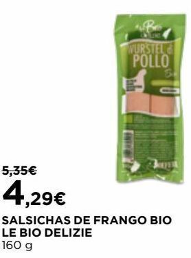 El Corte Inglés Salsicha de frango promoção
