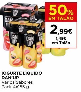 El Corte Inglés Iogurte para beber danup promoção