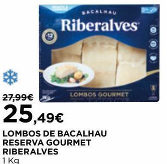 El Corte Inglés Bacalhau congelado riberalves promoção