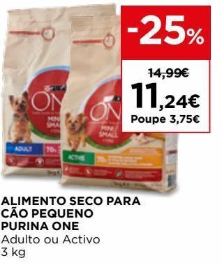 El Corte Inglés Ração para cães purinaone promoção