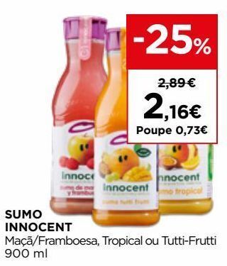 El Corte Inglés Suco de frutas promoção