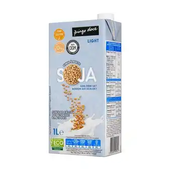 Pingo Doce Bebida de soja light pingo doce promoção
