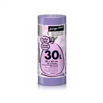 Pingo Doce Saco do lixo aromatizado lavanda fecho fácil 30l pingo doce promoção