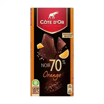 Pingo Doce Tablete de chocolate negro e laranja cote d'or promoção