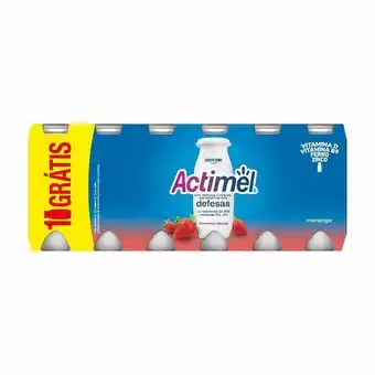 Pingo Doce Iogurte líquido de morango actimel - pack 12 promoção