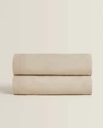 ZARA HOME Colcha linho lavado promoção