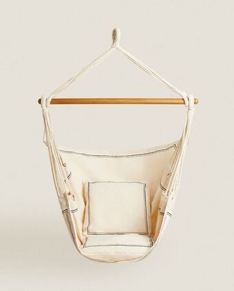 ZARA HOME Cadeira pendente com almofadas promoção