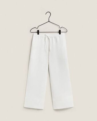 ZARA HOME Calças linho cropped promoção