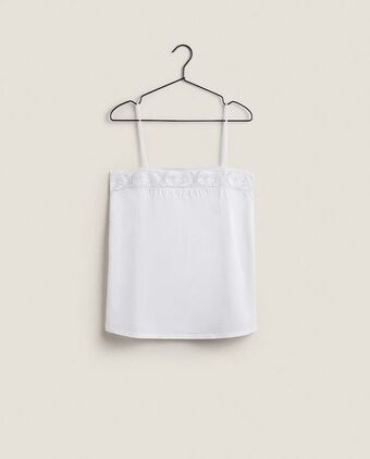 Top alças renda