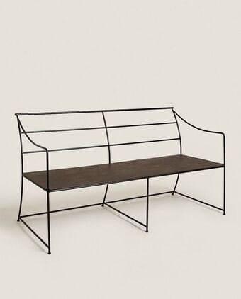 ZARA HOME Banco de metal promoção