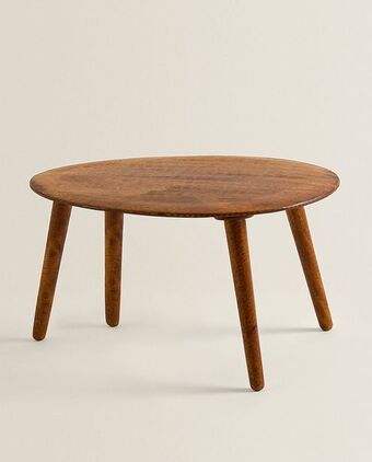 ZARA HOME Mesa de madeira biselada promoção