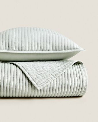 ZARA HOME Edredão microfibra riscas promoção