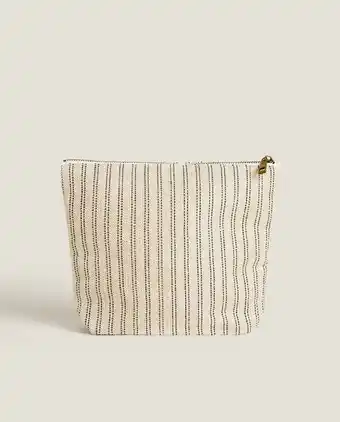 ZARA HOME Nécessaire de praia riscas promoção