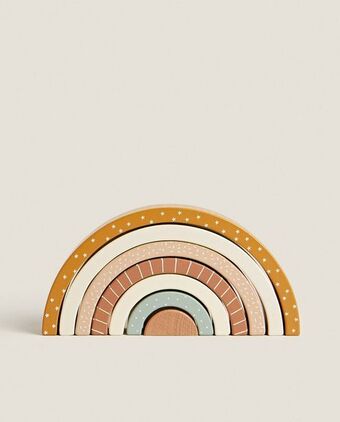 ZARA HOME Brinquedo de arco-íris com blocos promoção