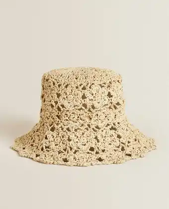 ZARA HOME Chapéu croché flores promoção