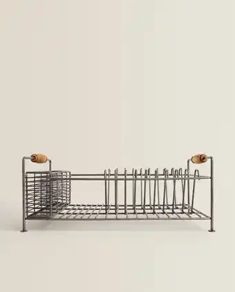 ZARA HOME Escorredor ferro e madeira de acácia promoção