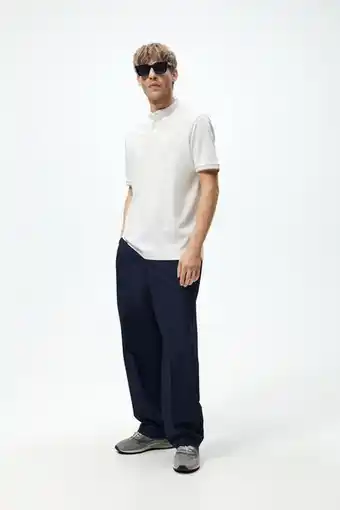 ZARA Camisola tipo polo gola de tira promoção