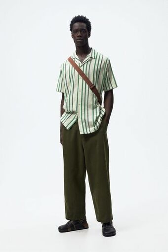 ZARA Camisa às riscas promoção