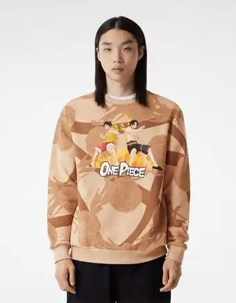 Sweatshirt decote redondo estampado one piece