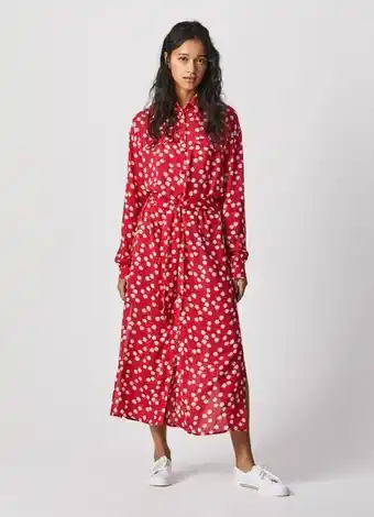 Pepe Jeans Vestido camiseiro estampado kimberly promoção