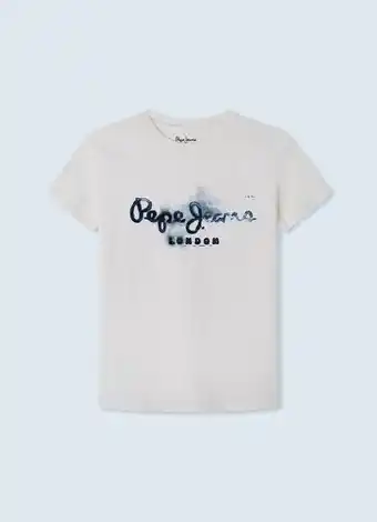 Pepe Jeans T-shirt com logo efeito pintado golders jk promoção