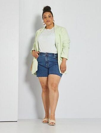 Kiabi Casaco tipo blazer em linho promoção