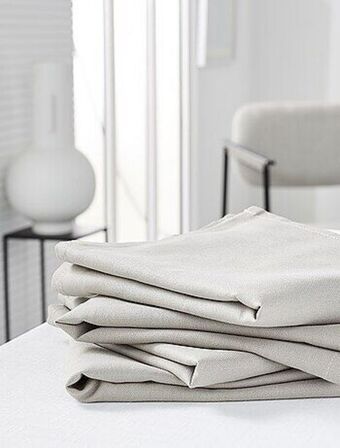 Kiabi Lote de 4 toalhas de mesa lisas promoção