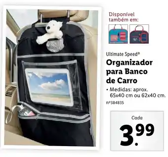 Lidl Organizador para branco de Carro promoção