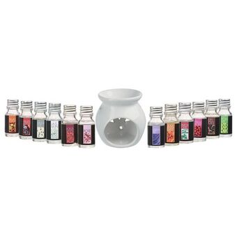 Hôma Conjunto de queimador e 12 óleos com fragrâncias 10ml promoção