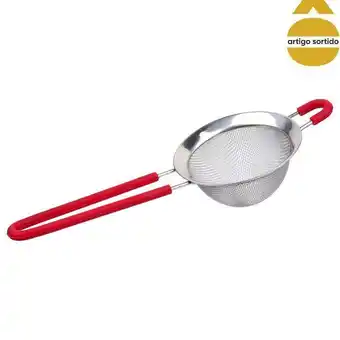 Coador em inox com cabo em silicone 9cm