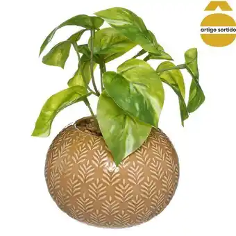 Hôma Planta artificial com vaso em cerâmica promoção