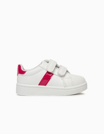 Zippy Sapatilhas para bebé menina, branco/rosa promoção