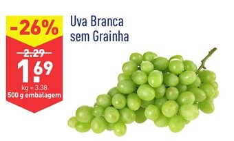 ALDI Uva Branca sem Grainha 500g promoção