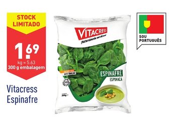 ALDI Vitacress Espinafre 300g promoção