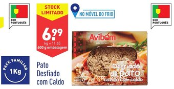 ALDI Pato Desfiado com Caldo 600g promoção