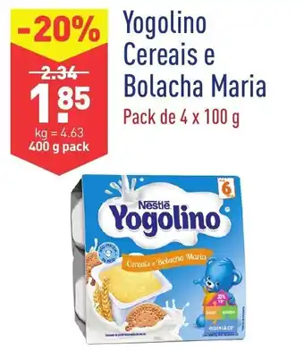 ALDI Yogolino Cereais e Bolacha Maria 400g promoção