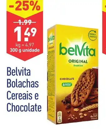 ALDI Belvita Bolachas Cereais e Chocolate 300g promoção