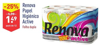 ALDI Renova Papel Higiénico Active promoção