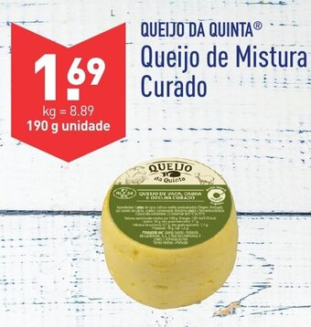 ALDI Queijo da Quinta Queijo de Mistura Curado 190g promoção