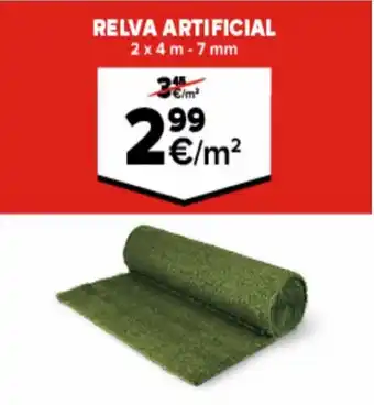 Brico Depôt Relva Artificial 2x4m - 7mm promoção