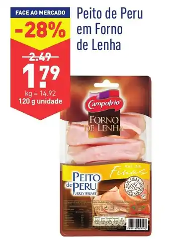 ALDI Peito de Peru em Forno de Lenha 120g promoção