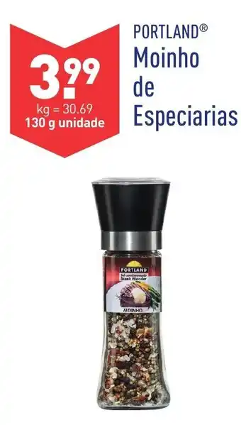 ALDI Portland Moinho de Especiarias 130g promoção