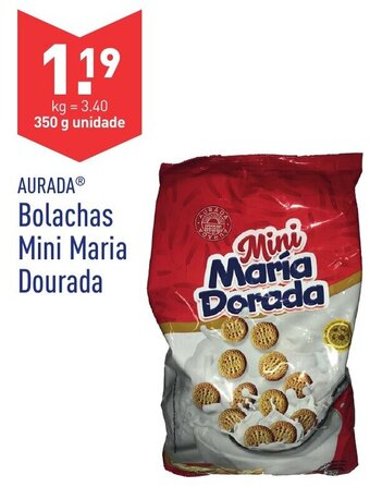 ALDI Aurada Bolachas Mini Maria Dourada 350g promoção