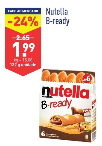 ALDI Nutella B-ready 132g promoção