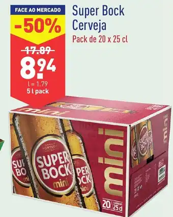 ALDI Super Bock Cerveja 5L pack promoção