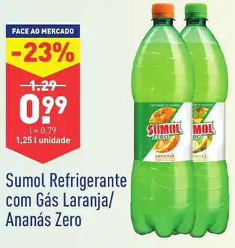 ALDI Sumol Refrigerante com Gás Laranja/ Annás Zero 1,25L promoção