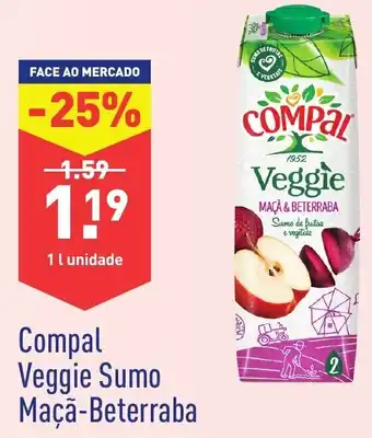 Compal Veggie Sumo Maçã-Baterraba 1L