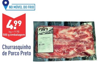 ALDI Churrasquinho de Porco Preto 500g promoção