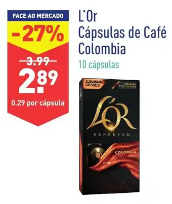 L'Or Cápsulas de Café Colombia 10 Cápsulas