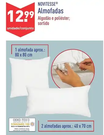 ALDI Novitese Almofadas 80x80cm promoção
